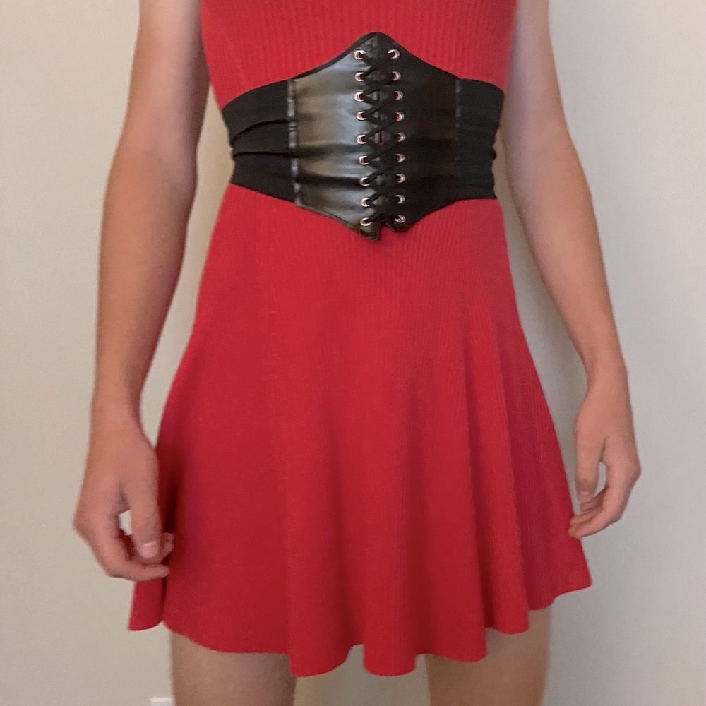 Red Armani Exchange Dress Size Small